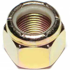 1-1/2"-12 Grade 8 Nylon Lock Nuts - Yellow Zinc - Fine Thread - 1pc