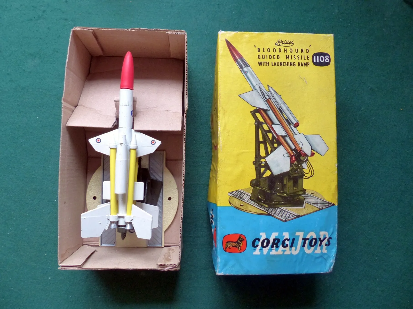 1108 Bristol Bloodhound Guide Missile on launching Ramp in box