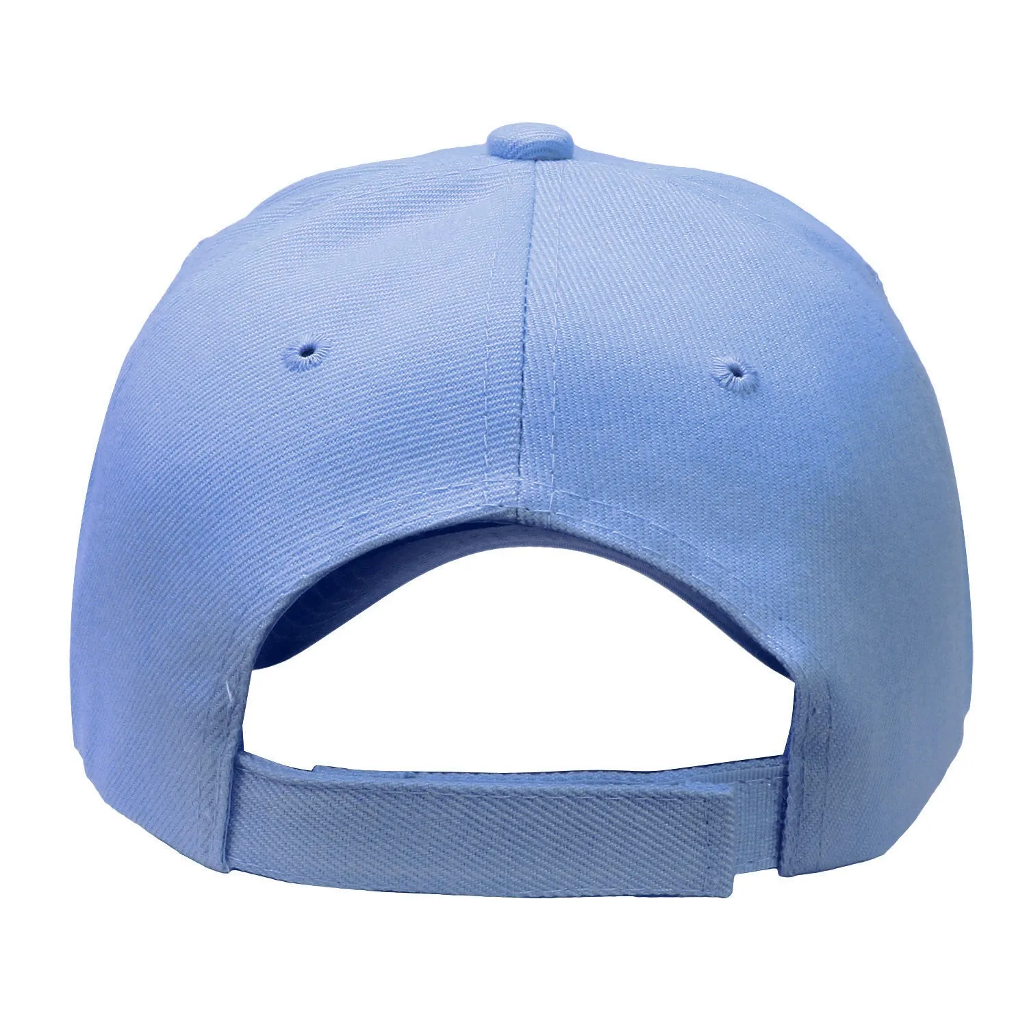 144-Pack Baseball Dad Cap Velcro Strap Adjustable Size - Sky Blue