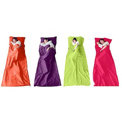 160*210cm purple Household anti dirty sleeping bag, portable liner, ultra-light hotel travel sleeping bag AZ21628