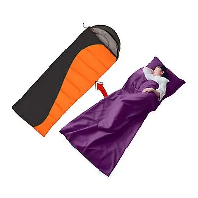 160*210cm purple Household anti dirty sleeping bag, portable liner, ultra-light hotel travel sleeping bag AZ21628