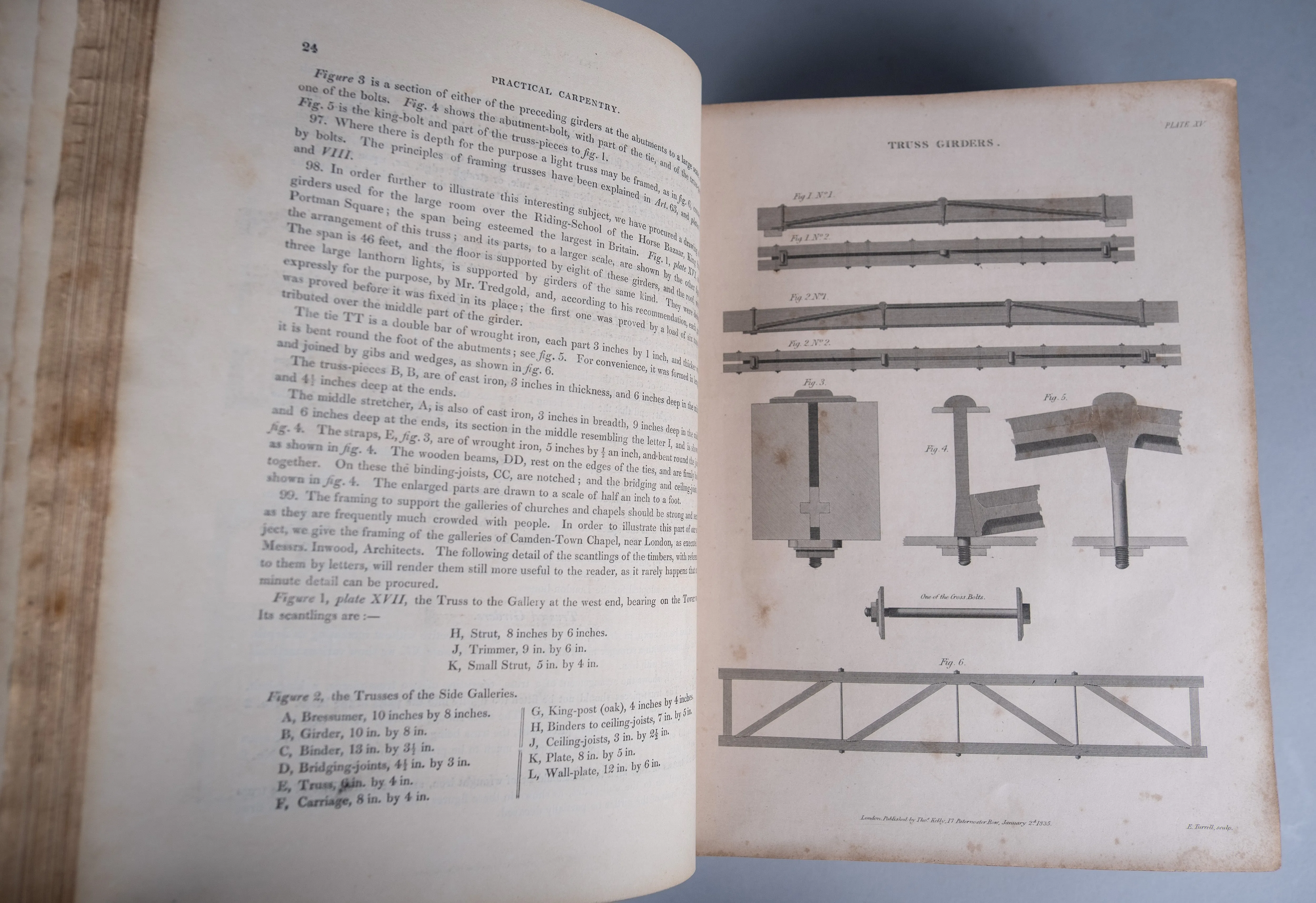 1848 The New And Improved Practical Builder by Peter Nicholson.