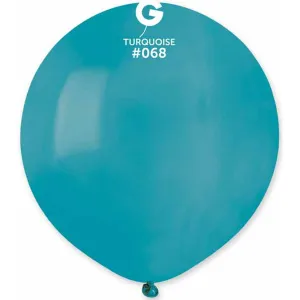 19" Turquoise Balloons (Pack Of 25) By Gemar #068