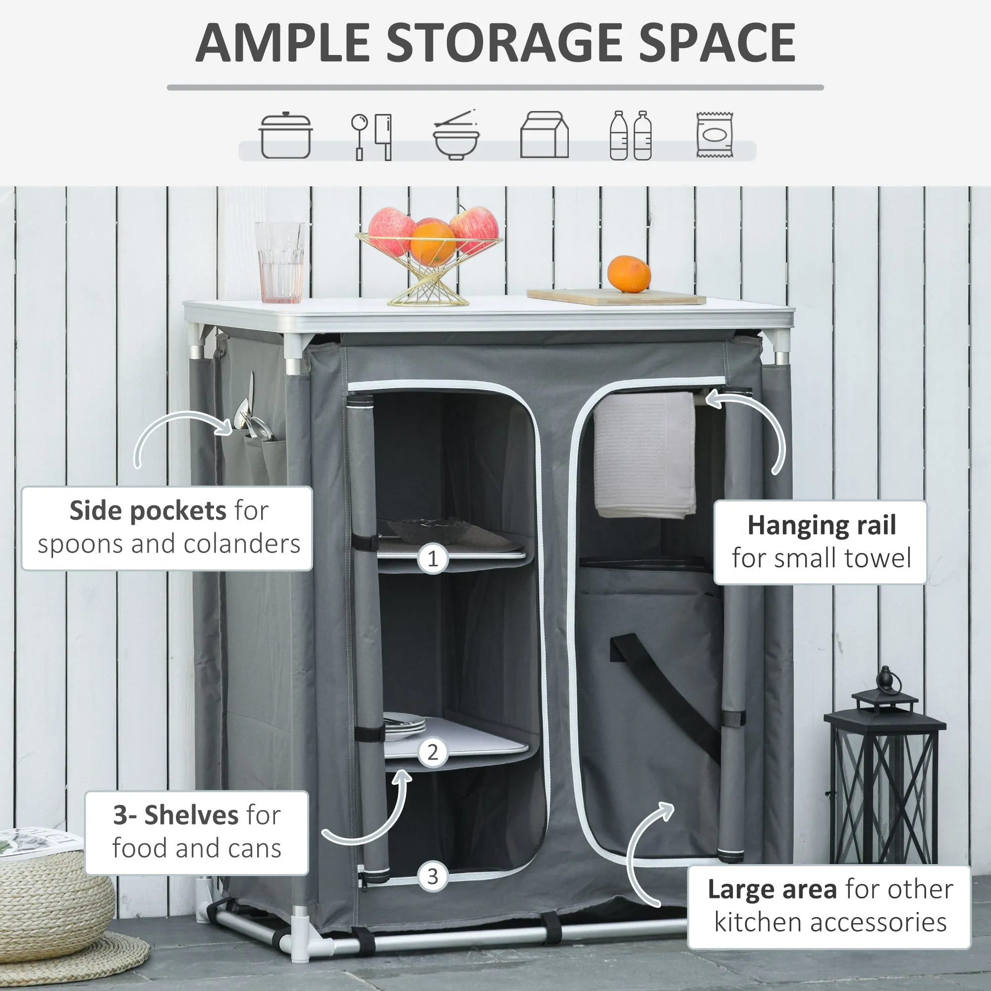 Aluminum Camping Cupboard