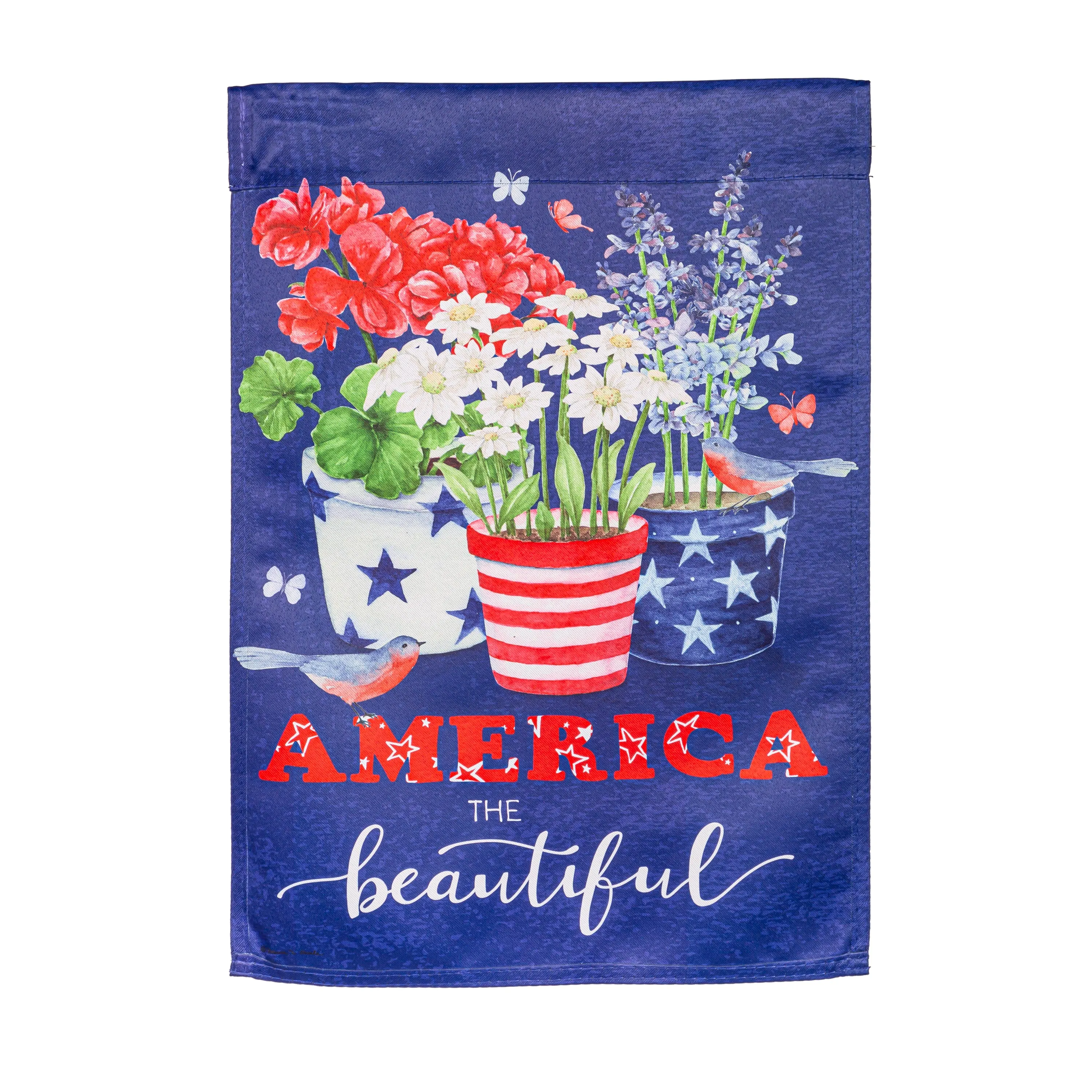 AMERICA THE BEAUTIFUL GARDEN FLAG