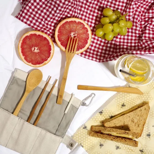 Bamboo cutlery set (including chopsticks)