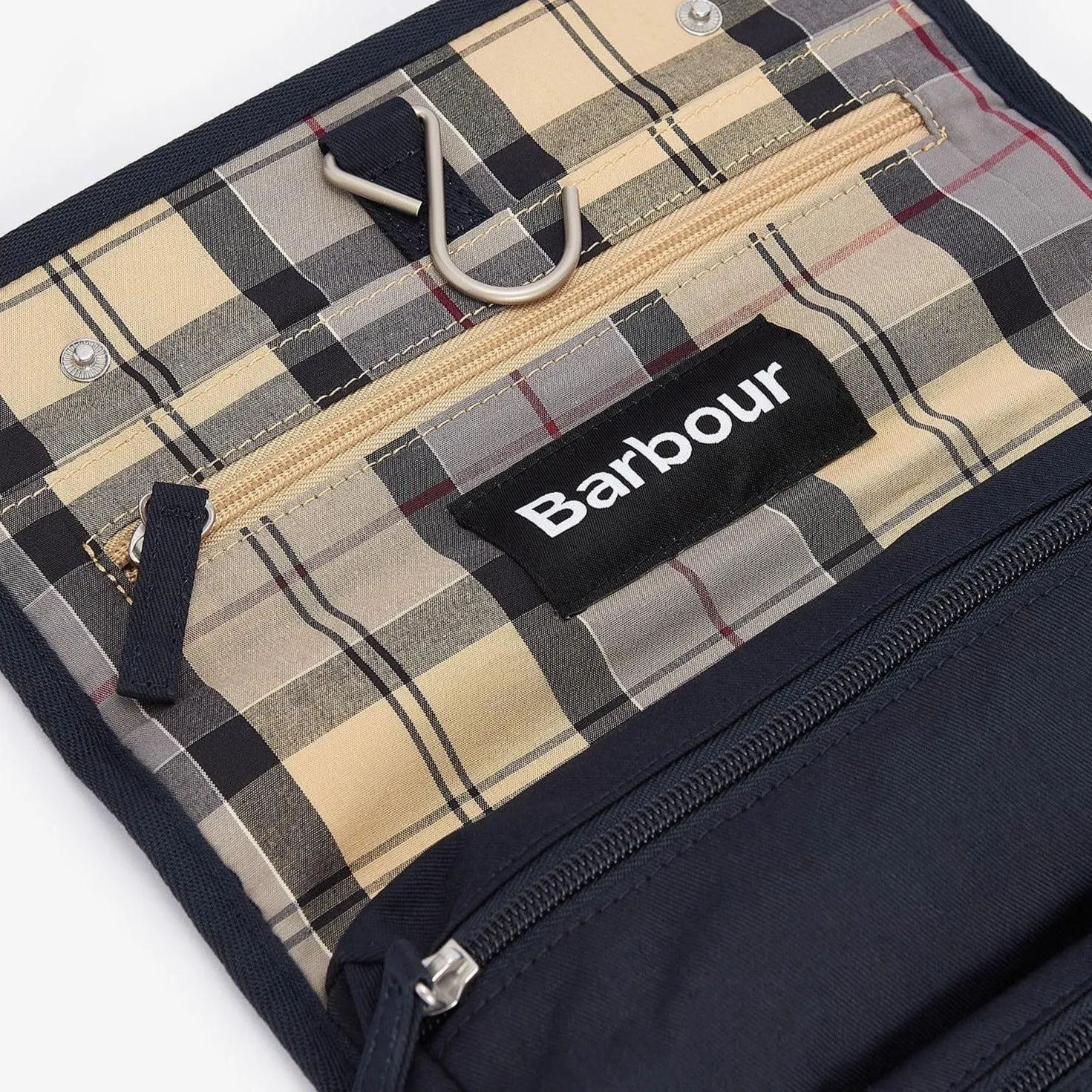 Barbour Cascade Waxed Hanging Wash Bag