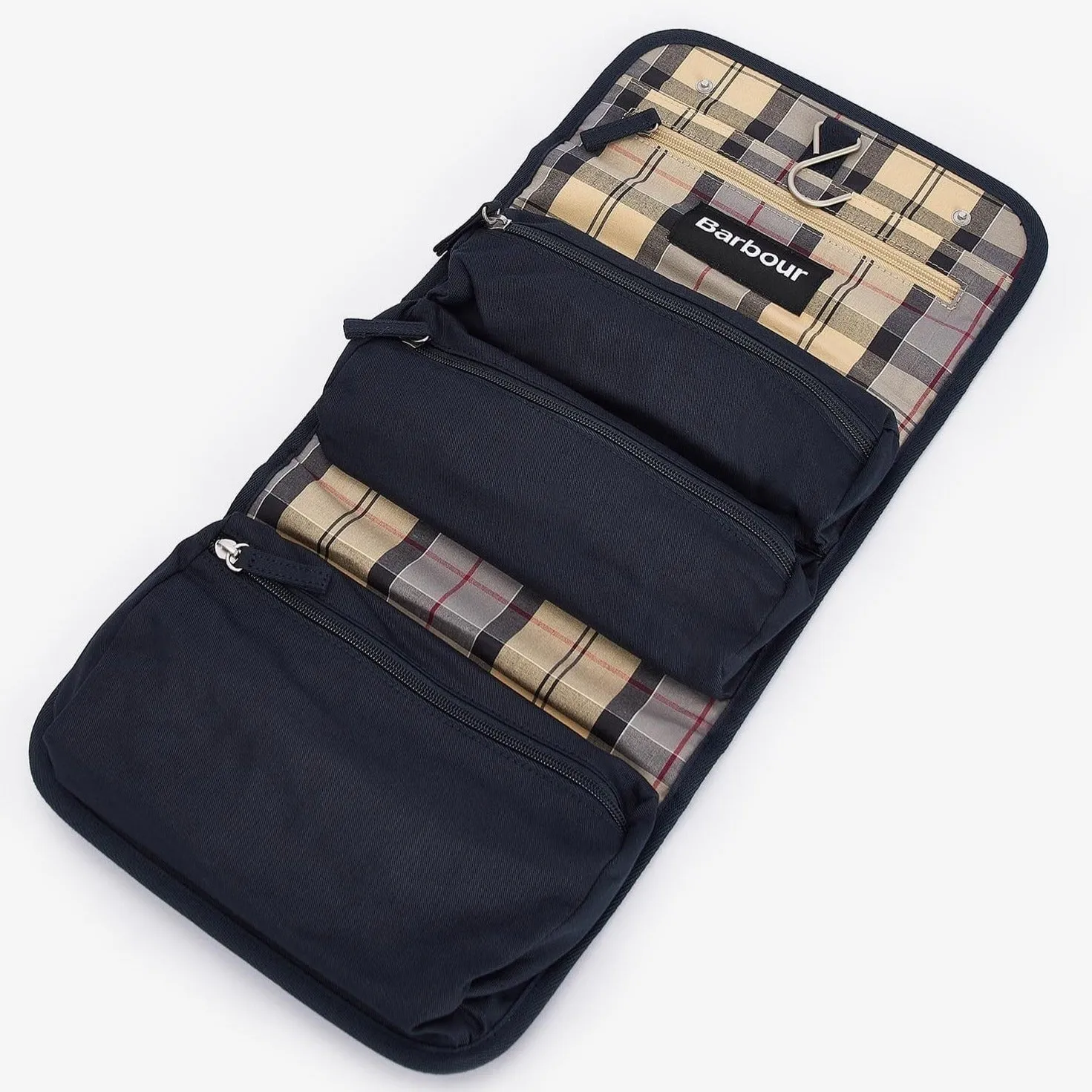 Barbour Cascade Waxed Hanging Wash Bag