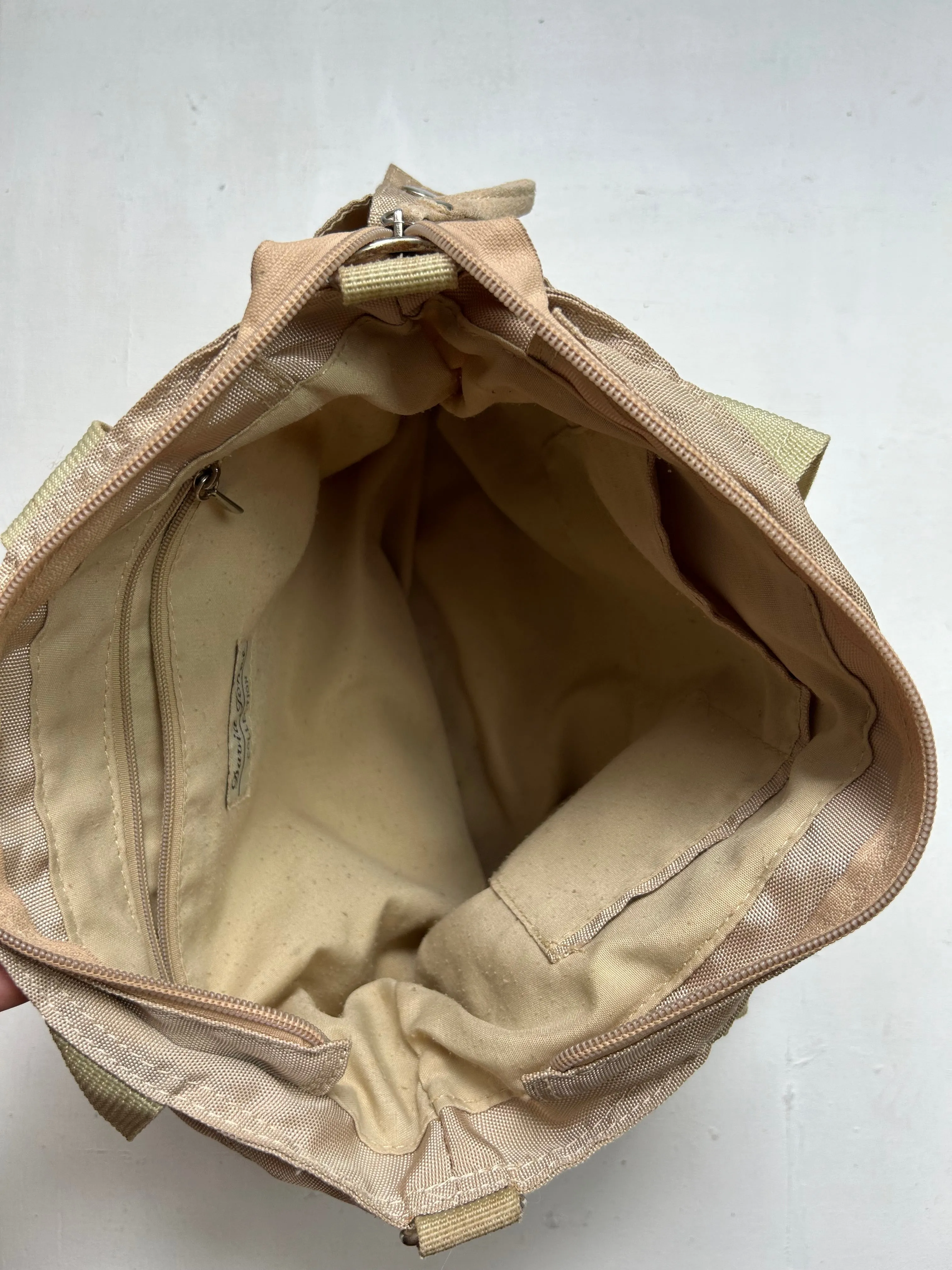 Beige medium uni shoulder bag