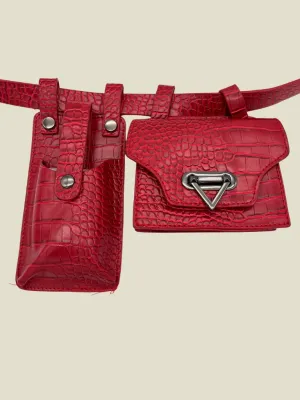 Belt Mini Bag Burgundy