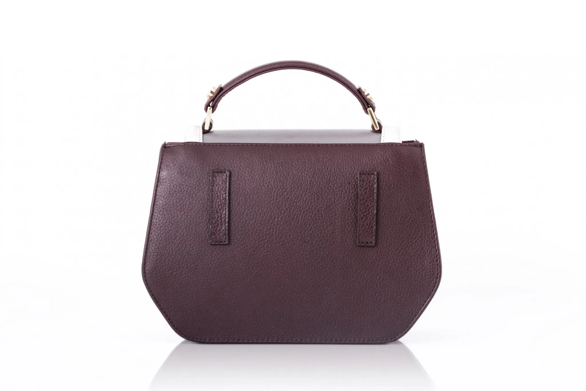 Bordeaux & Grey Mini Anabella Tote