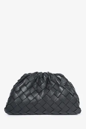 Bottega Veneta Black Leather 'The Mini' Pouch Bag