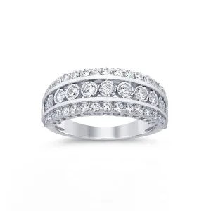 Brilliant Dress Ring with 1.00ct of Diamonds in 10ct White Gold