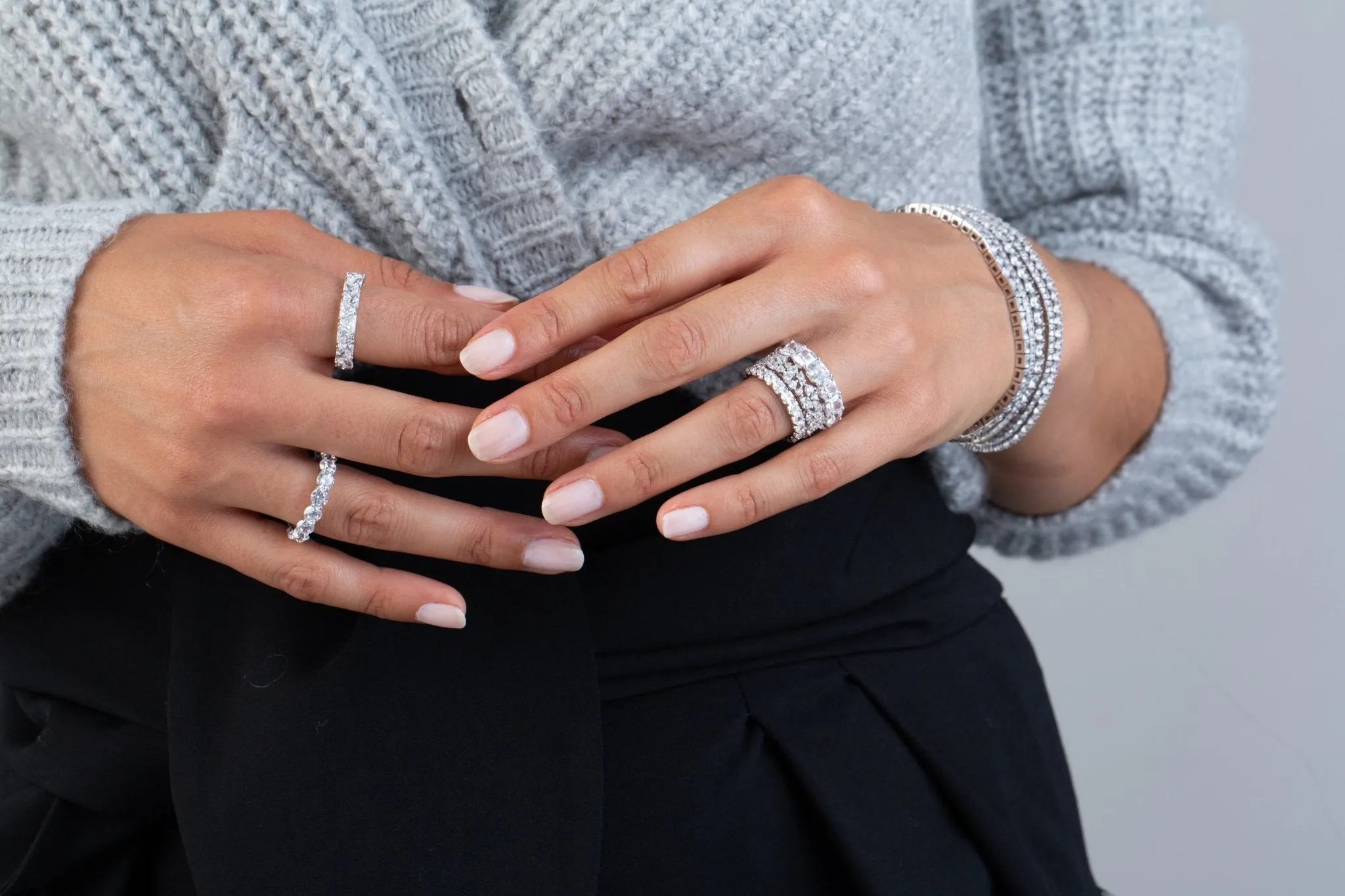 Brilliant Round Cut Eternity Band - 3 mm - Finished in Pure Platinum