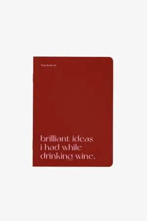 Brilliant Wine Notebook