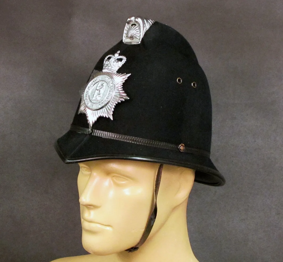 British Bobby Police Comb Pattern Helmet: County Warwickshire