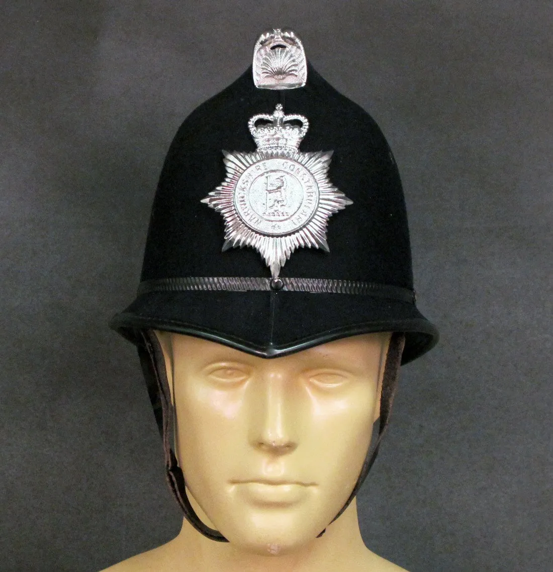 British Bobby Police Comb Pattern Helmet: County Warwickshire