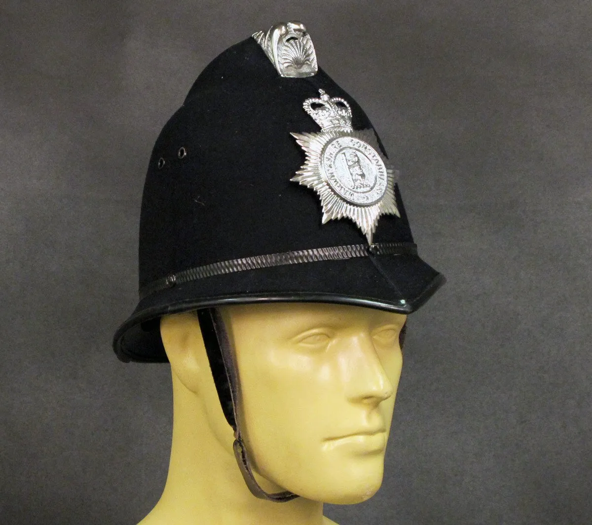 British Bobby Police Comb Pattern Helmet: County Warwickshire