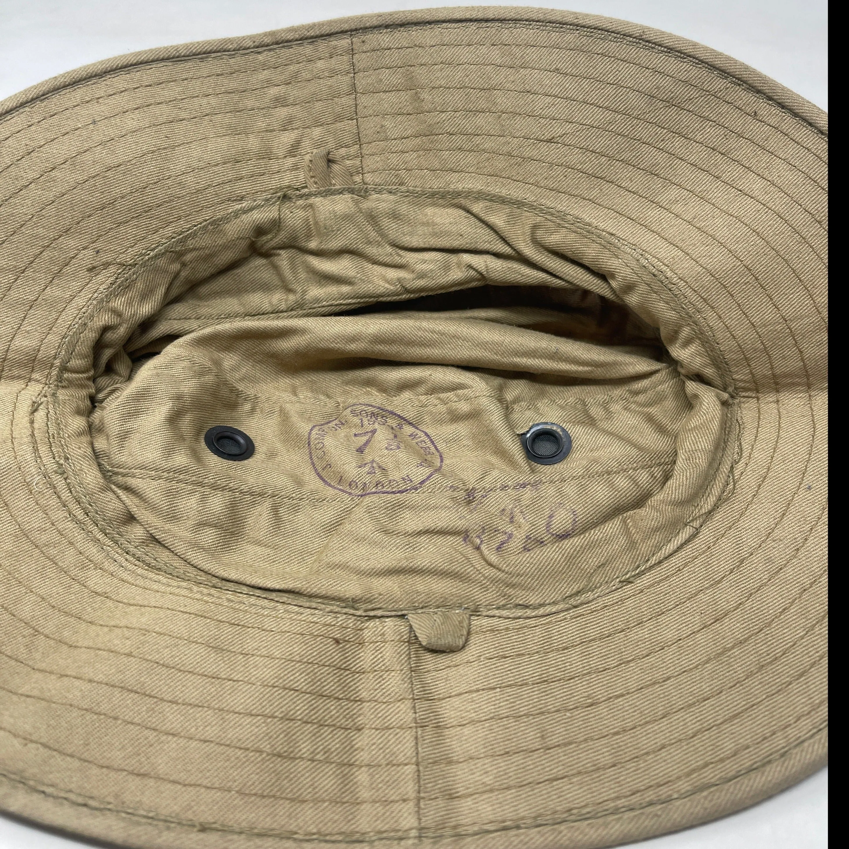 British Khaki 1950's Jungle Hat