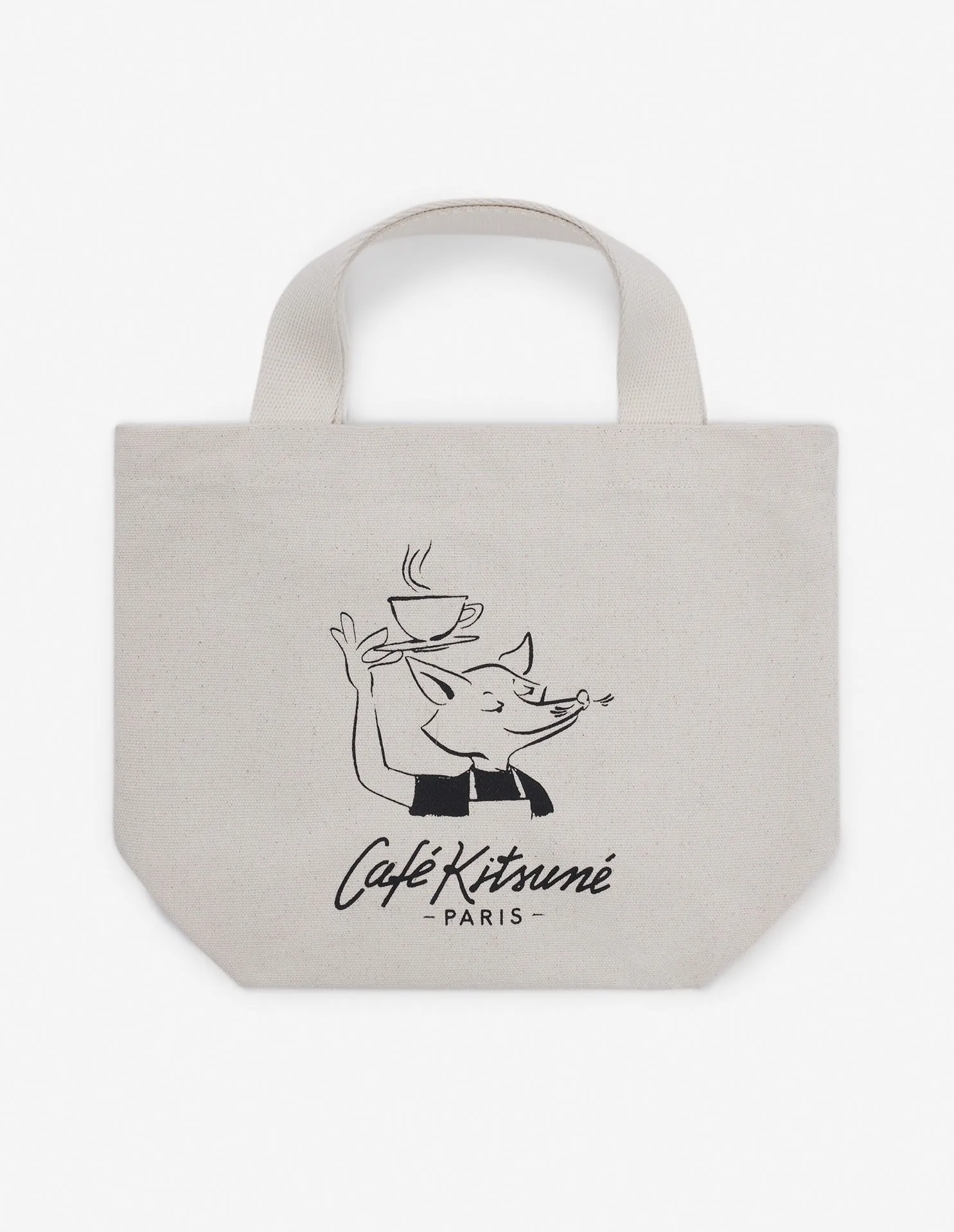 CAFÉ KITSUNÉ FOX MINI TOTE BAG TAPIOCA