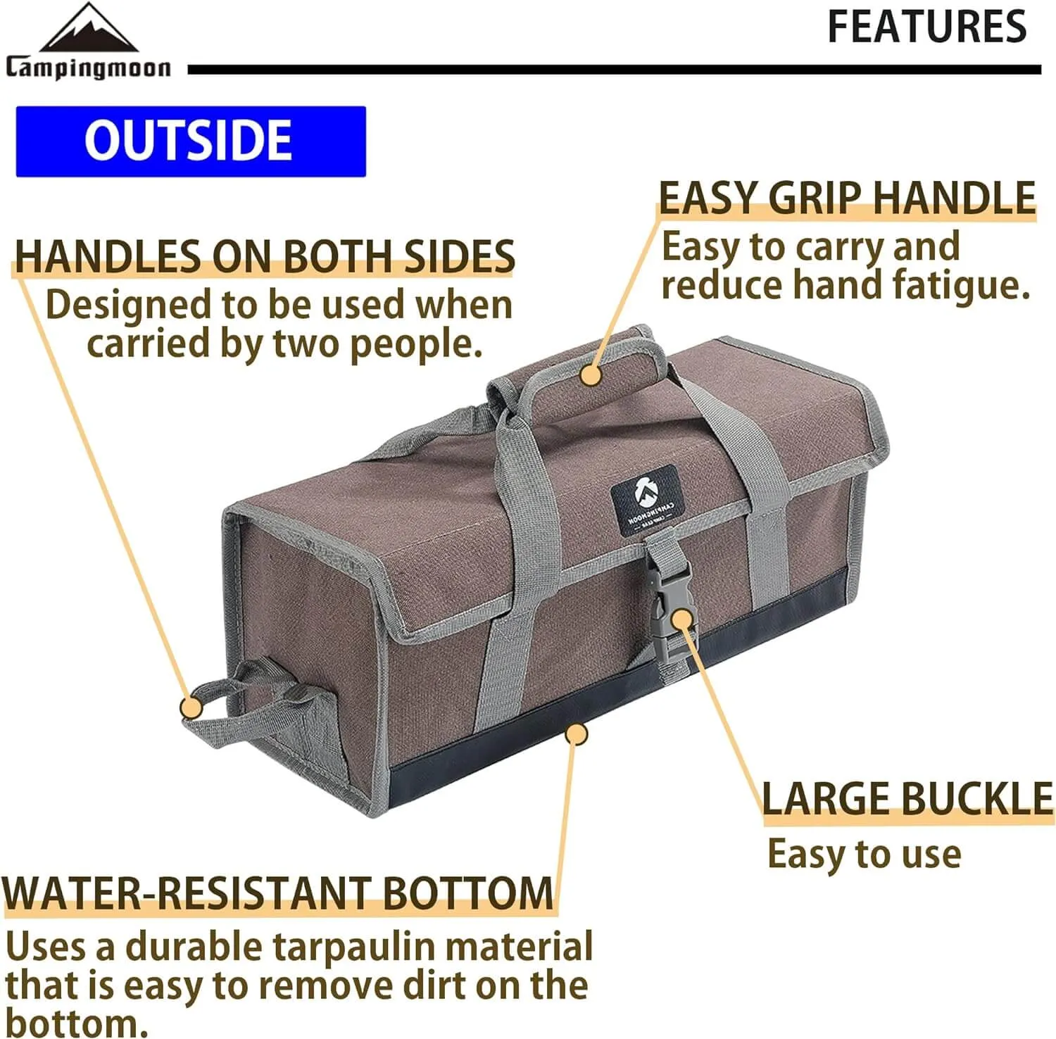 Campingmoon Outdoor Multi-functional Oxford Collapsible Bag - Medium