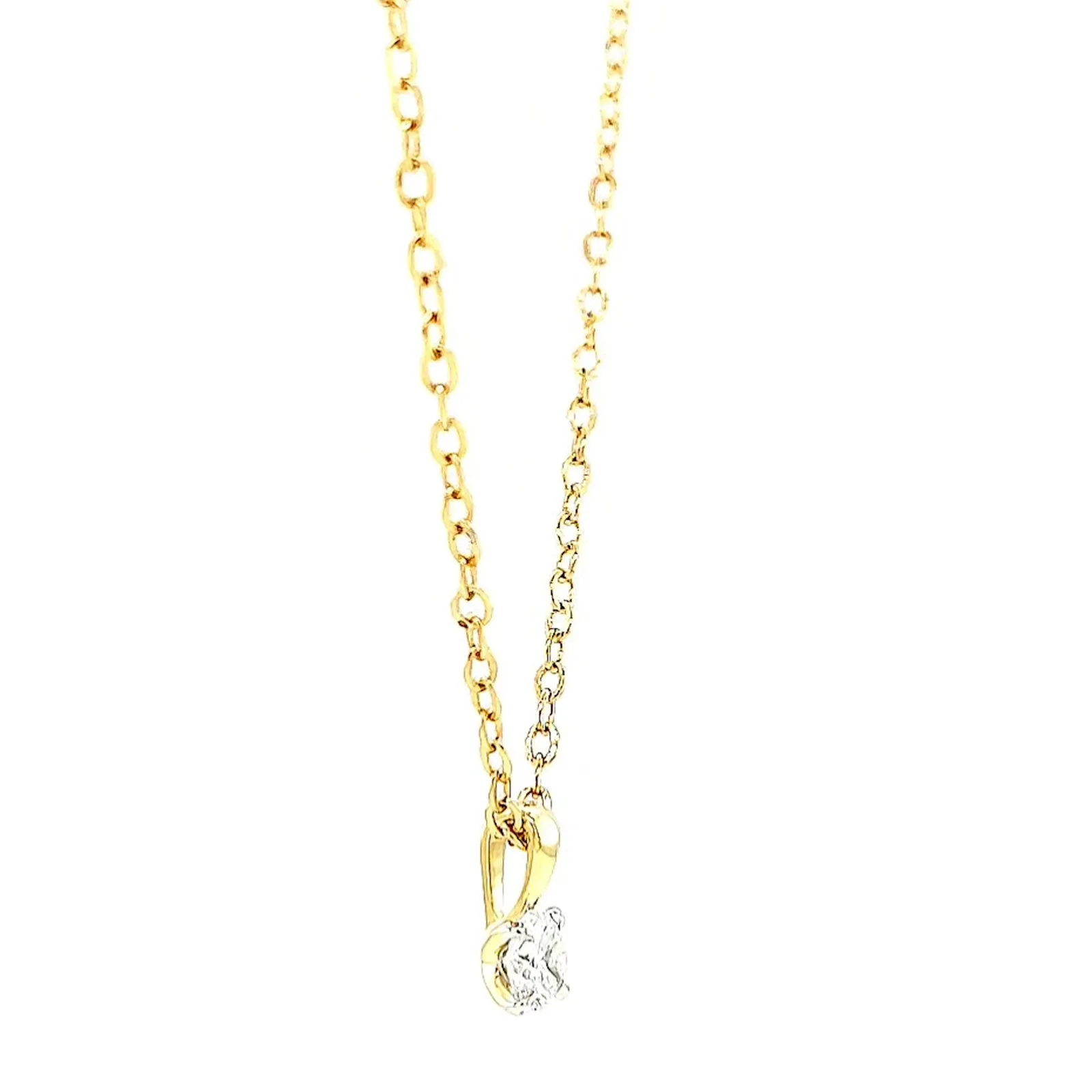 Celebration 9ct Yellow Gold Round Brilliant Cut 1/4 CARAT Lab Grown Diamond Pendant