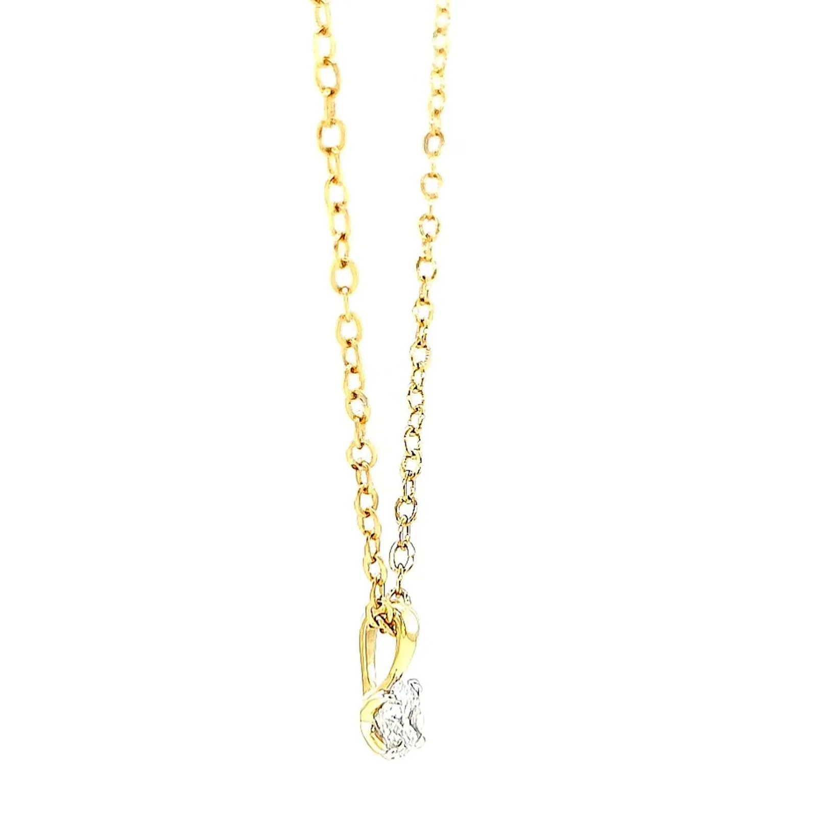 Celebration 9ct Yellow Gold Round Brilliant Cut 1/4 CARAT Lab Grown Diamond Pendant