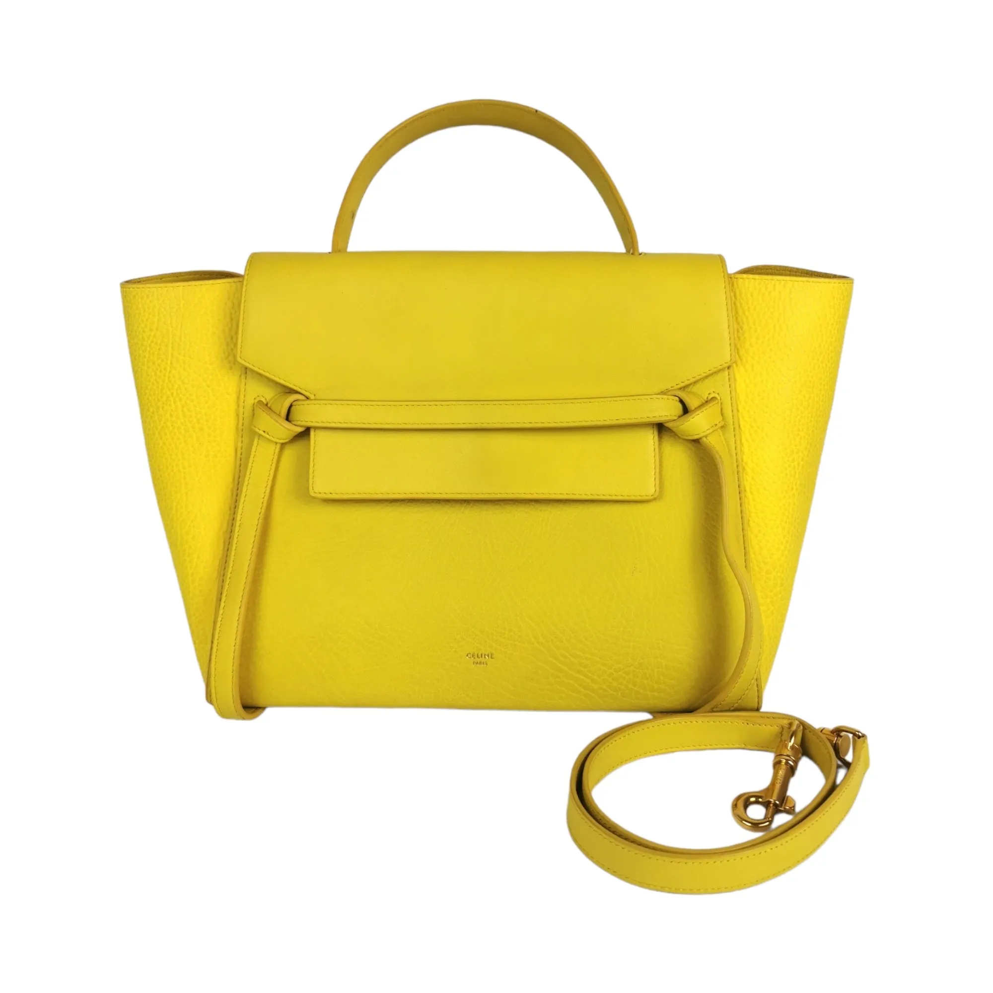 Celine Belt Bag Mini Yellow Calfskin