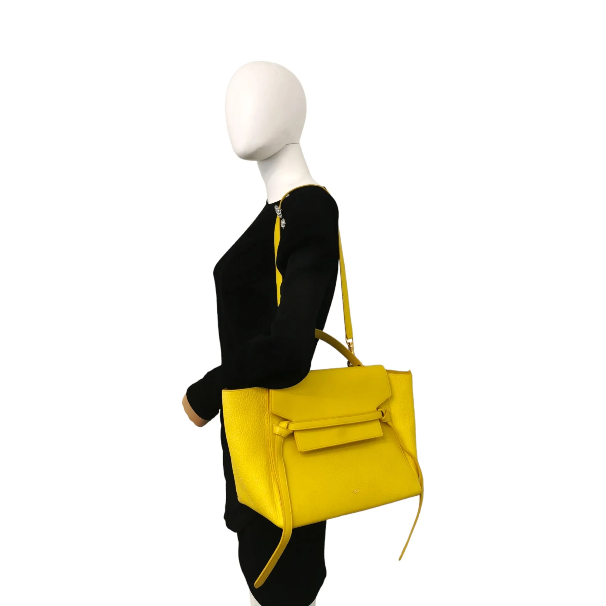 Celine Belt Bag Mini Yellow Calfskin