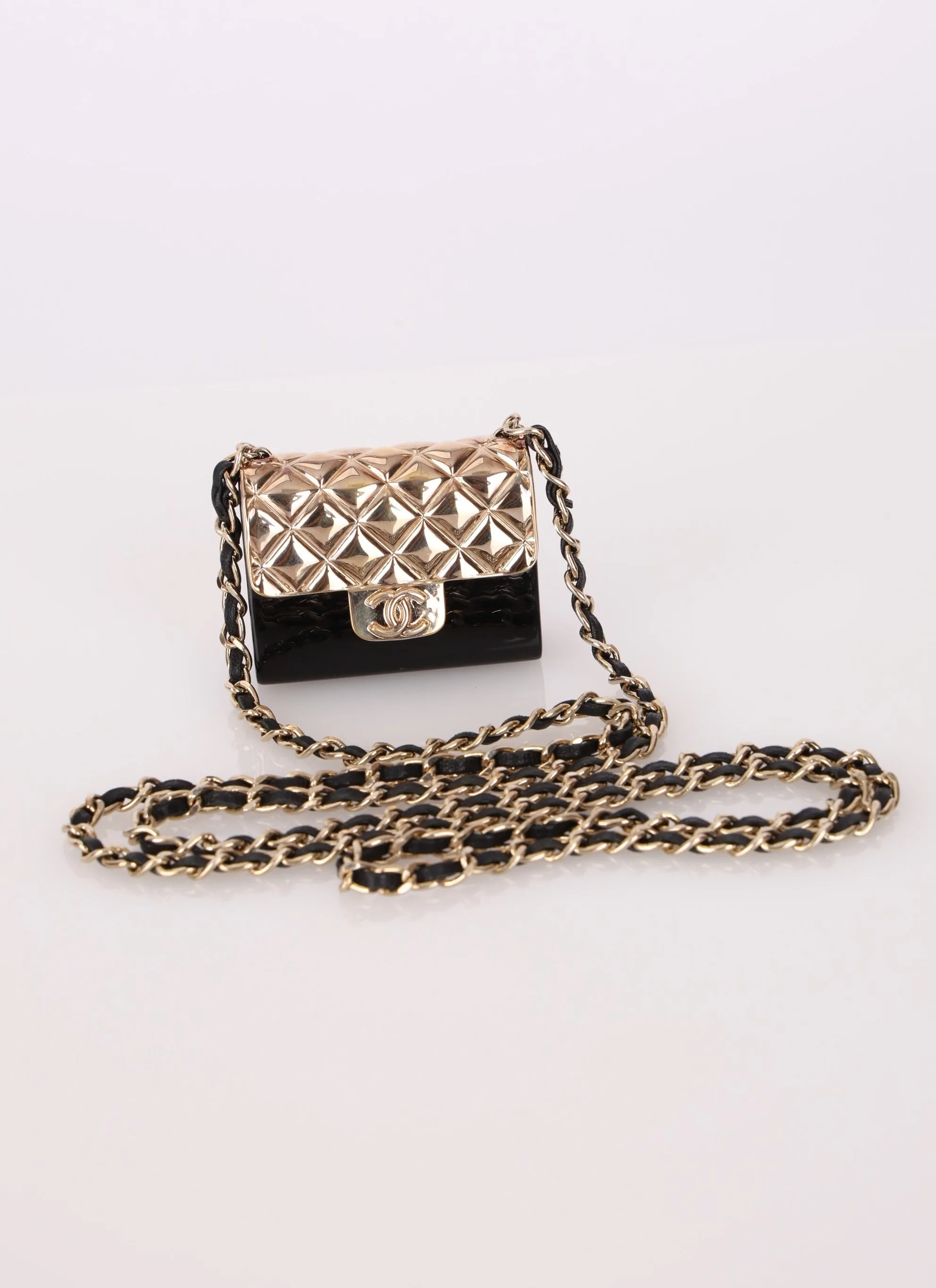 Chanel 2022 Acrylic Metal Chain Micro Bag