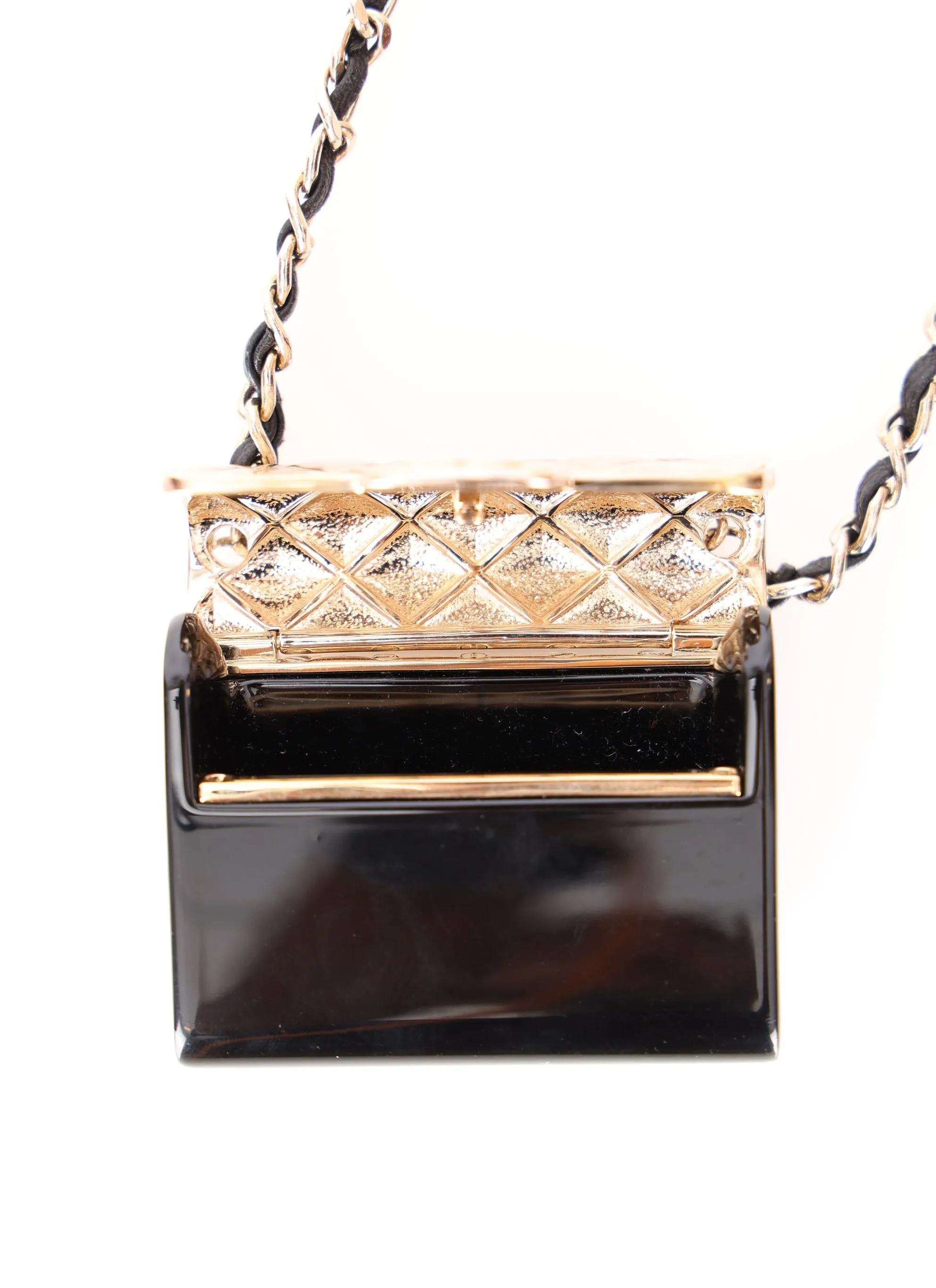 Chanel 2022 Acrylic Metal Chain Micro Bag