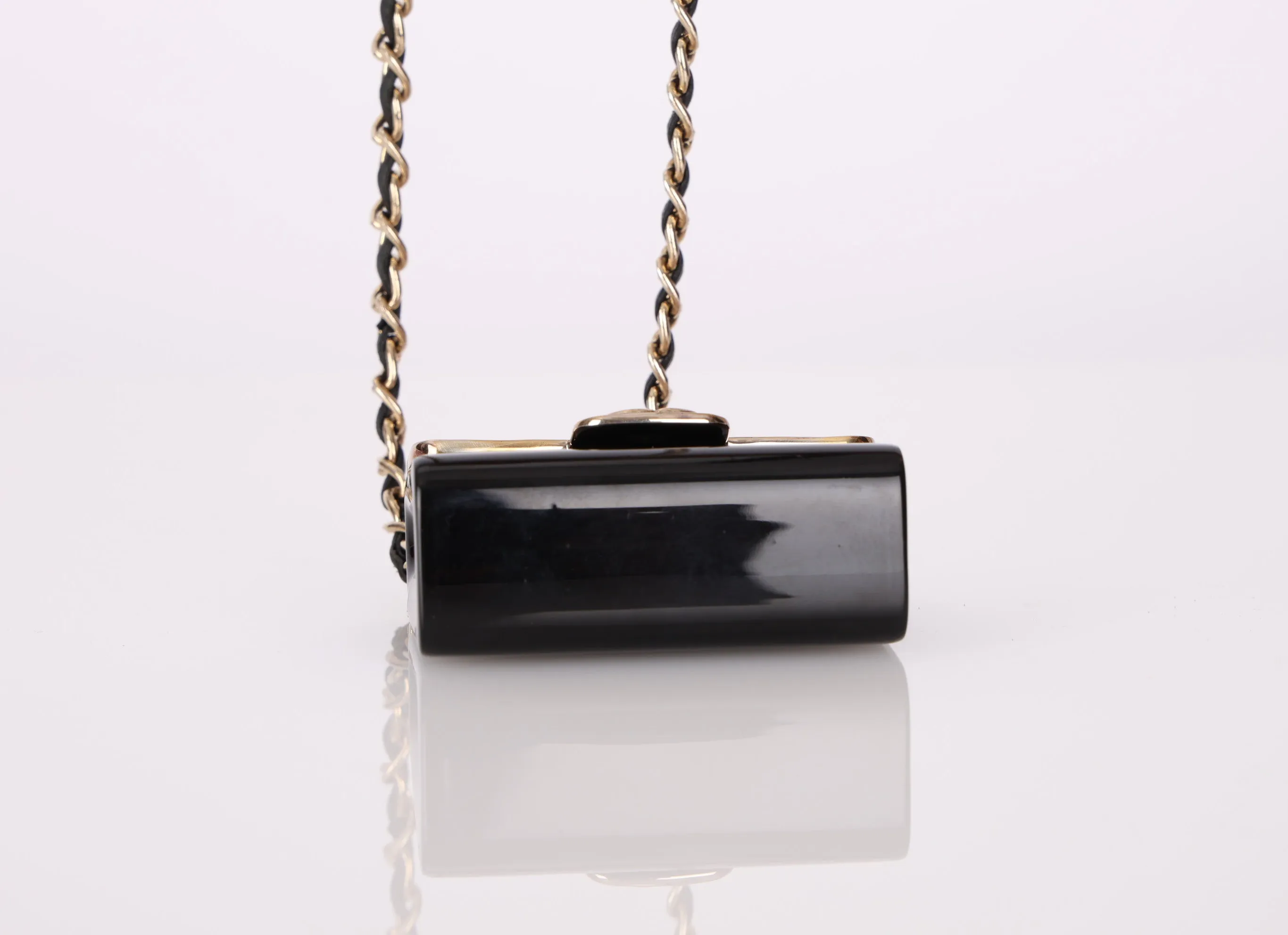 Chanel 2022 Acrylic Metal Chain Micro Bag