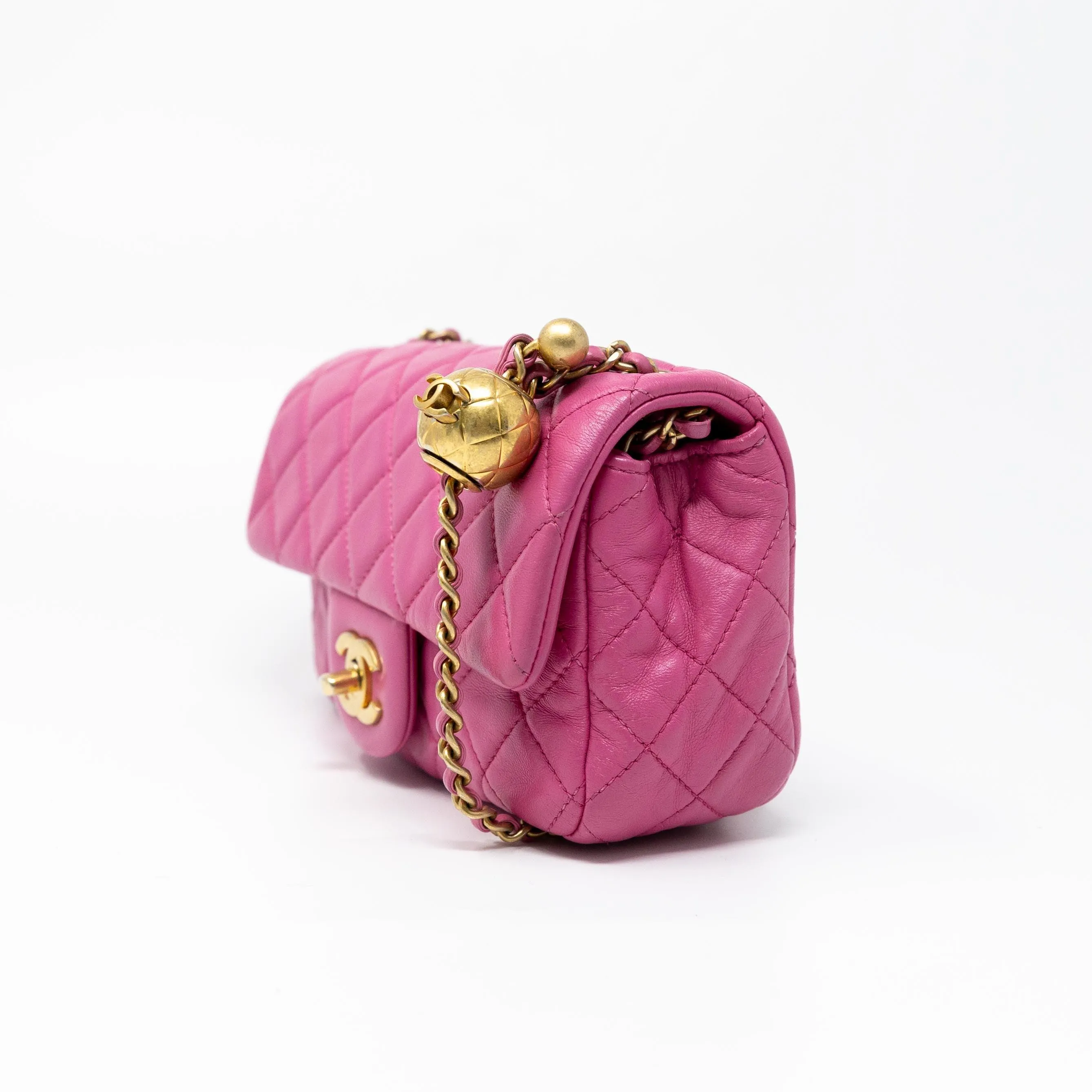 Chanel Pink Mini Pearl Crush Flap