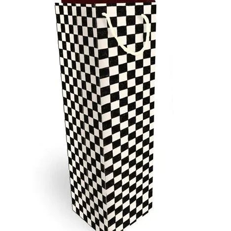 checkers wine gift bag