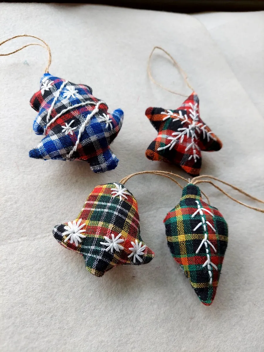 Christmas Tree Ornaments (set of 4)