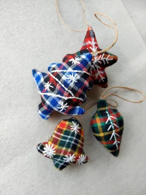 Christmas Tree Ornaments (set of 4)