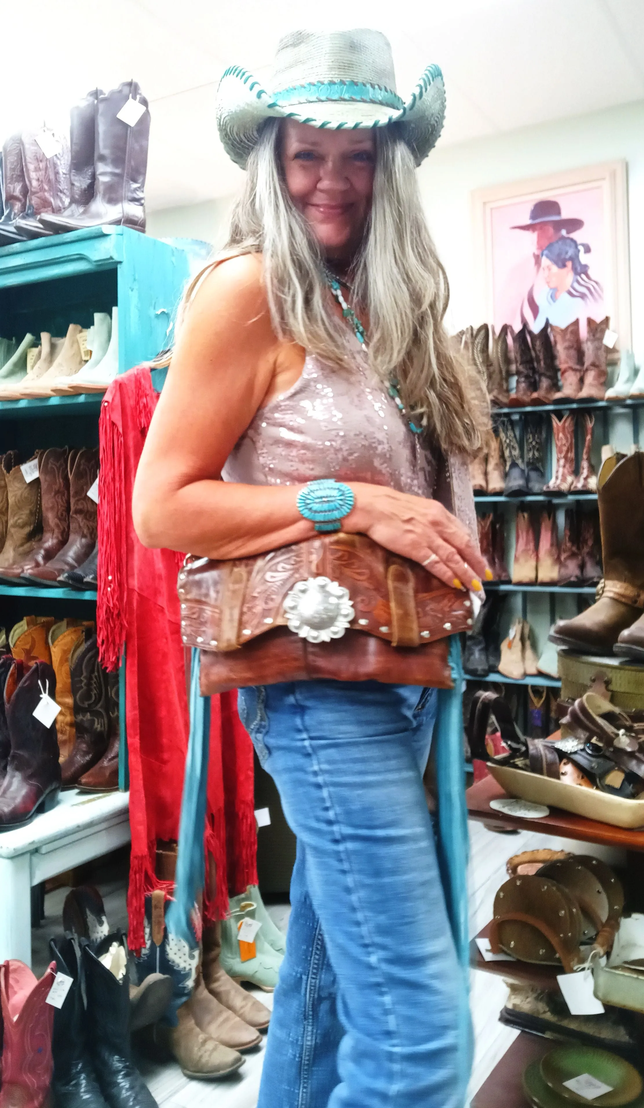 Clutch Cowboy Boot Purse CL17