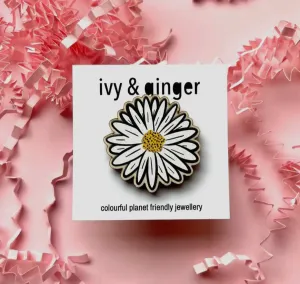 Daisy Wooden Pin