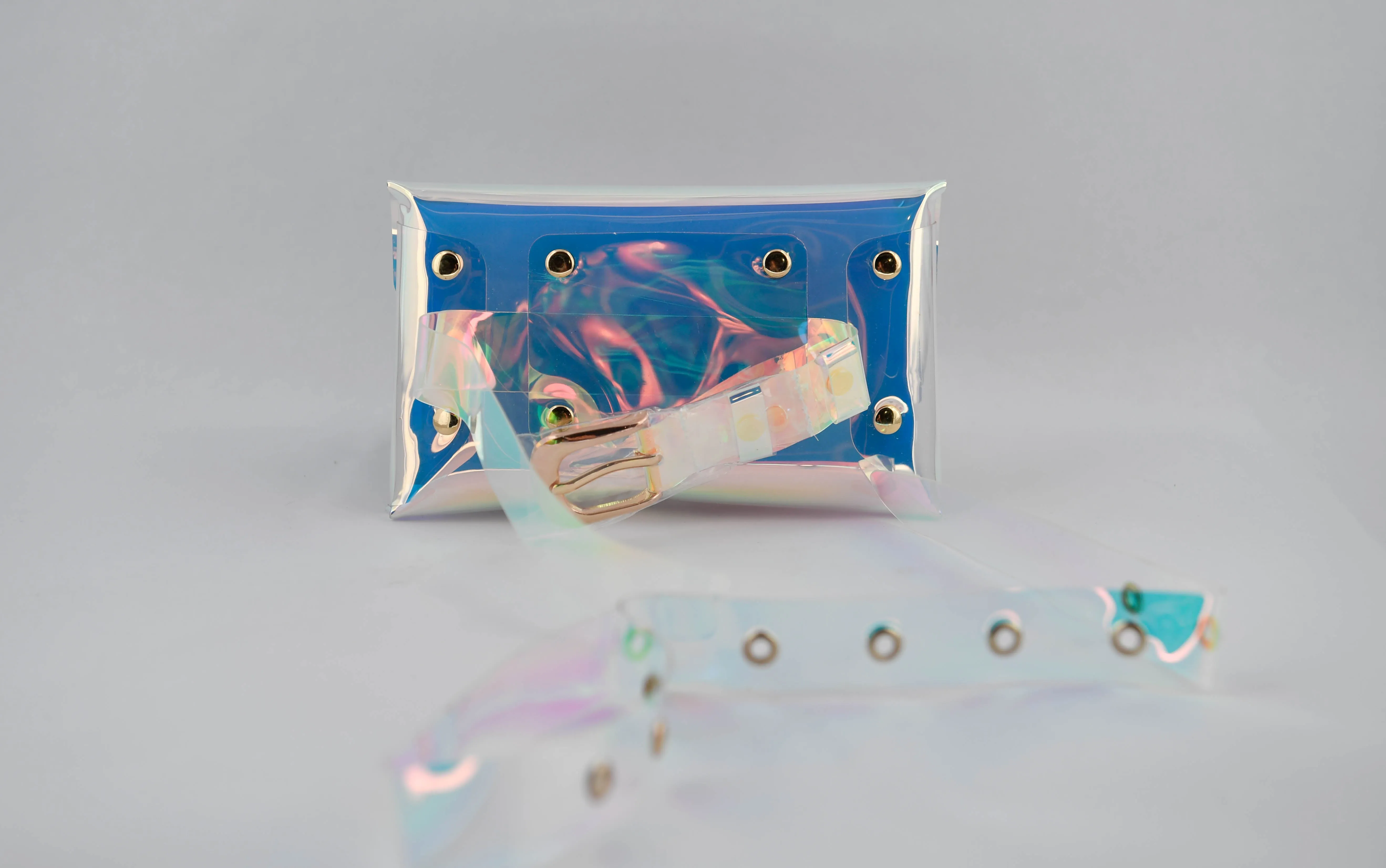 Delta Delta Delta Holographic Belted Fanny Pack