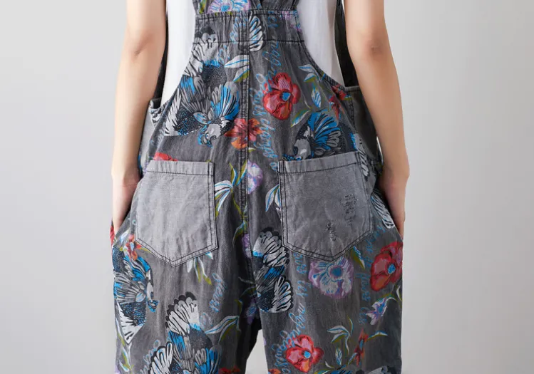 Denim Loose Casual Summer Denim Overall Loose Women Jumpsuits CNHK07153