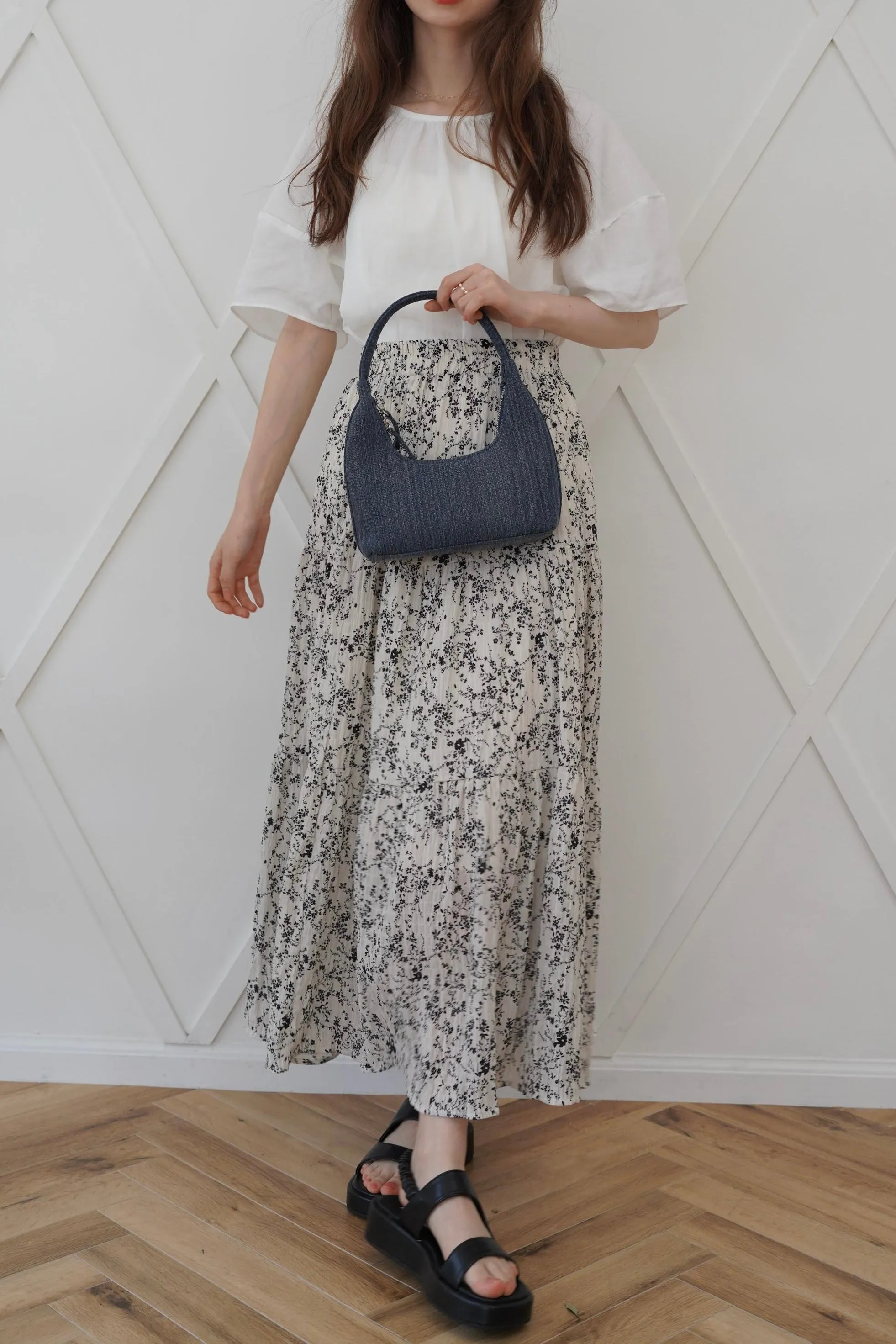 Denim mini bag