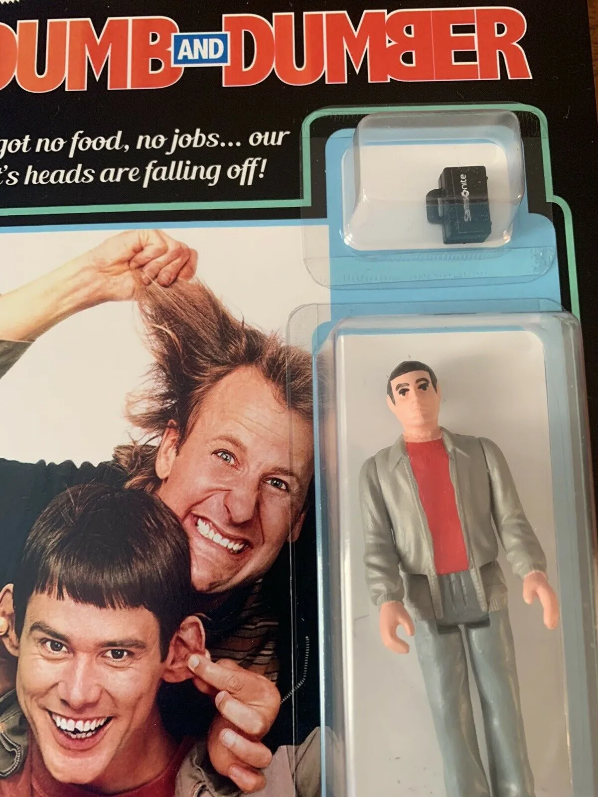 Dumb and Dumber Super Secret Fun Club Jim Carey / Lloyd Christmas Action Figure Carded Edition of 15