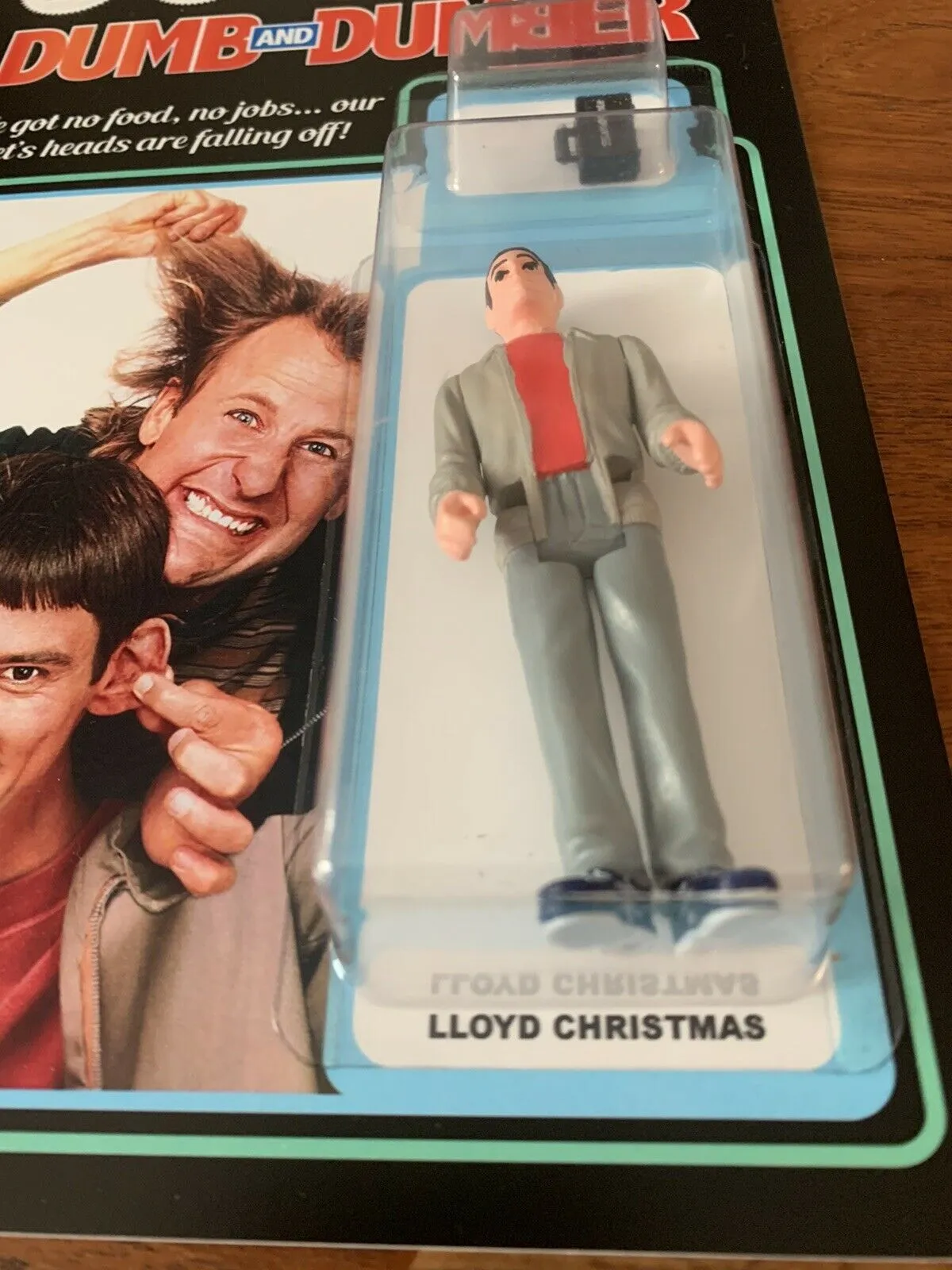 Dumb and Dumber Super Secret Fun Club Jim Carey / Lloyd Christmas Action Figure Carded Edition of 15