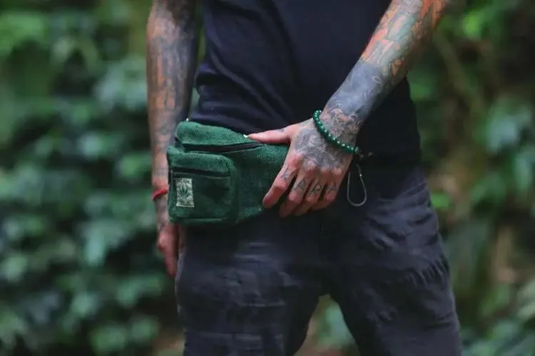 Durable Hemp Green Fanny Pack