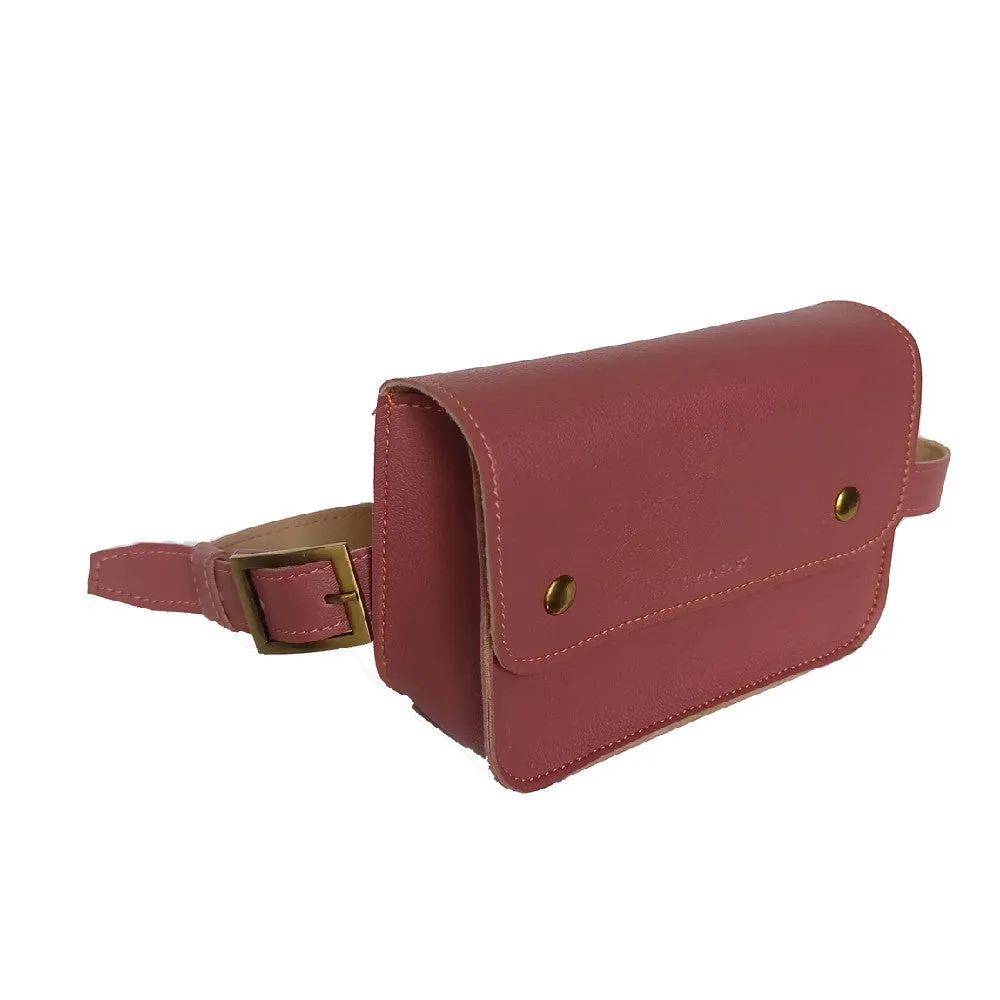 Elegant Dark Pink Fanny Pack Perfect For Women & Girls