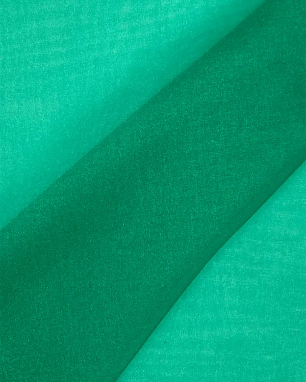 Emerald Green Sparkle Organza Fabric | Textured Nylon 45W