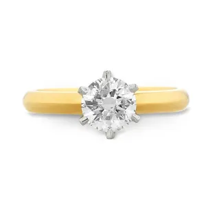 Facets of Love Brilliant Love 18ct Yellow Gold 0.40ct Diamond Ring