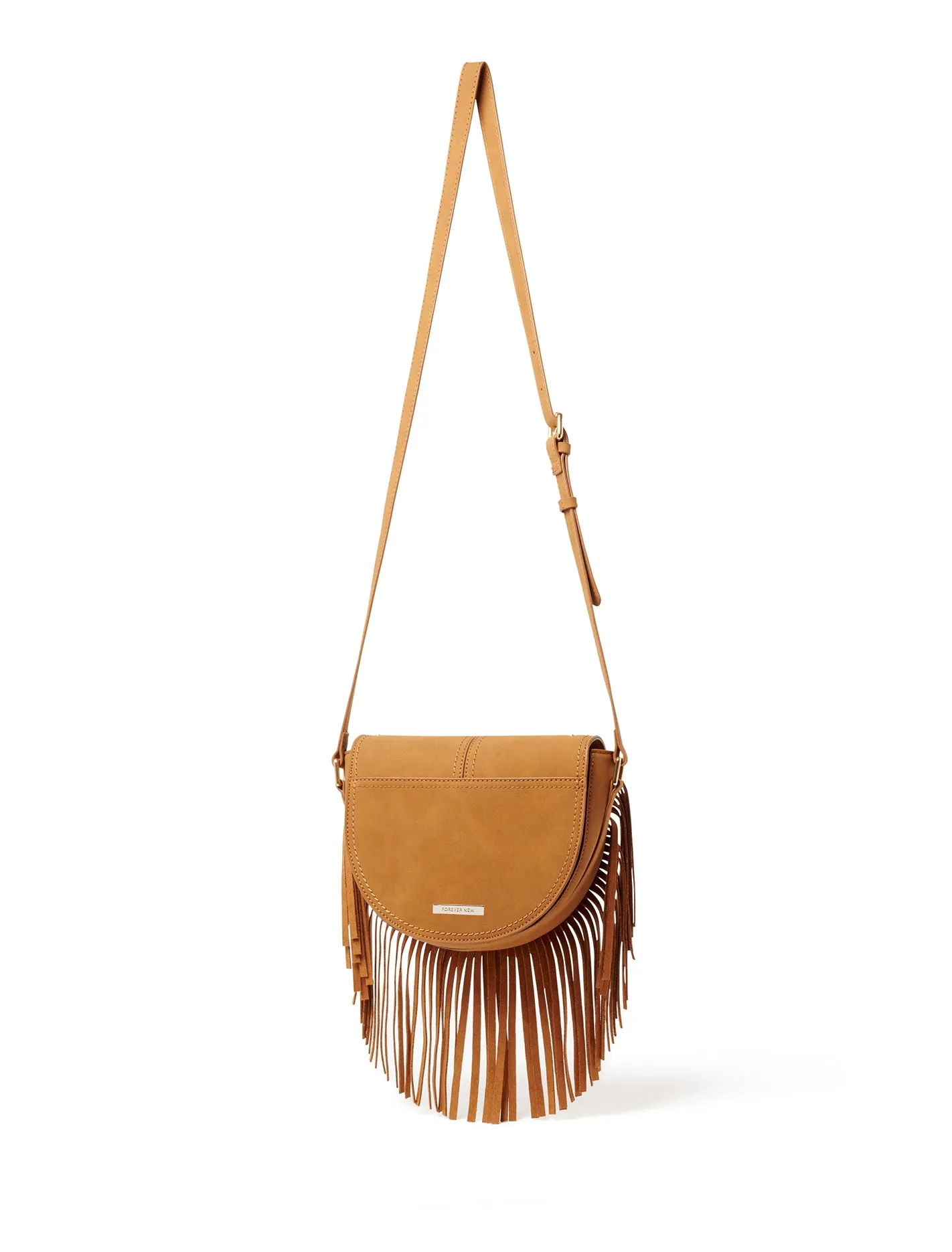 Farrah Fringe Saddle Bag