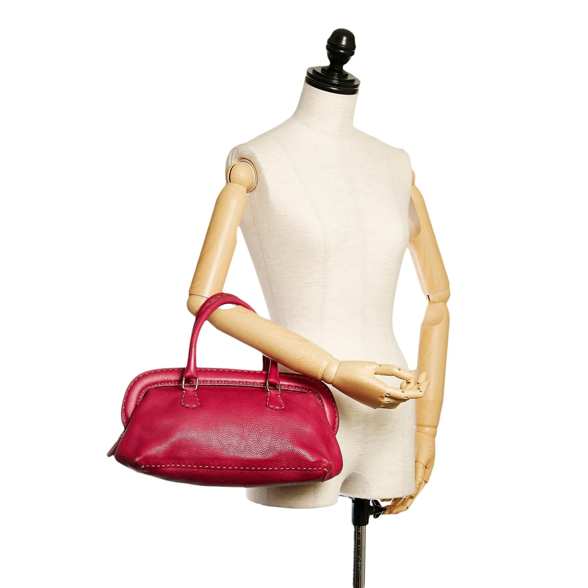 Fendi Selleria Leather Handbag (SHG-28758)