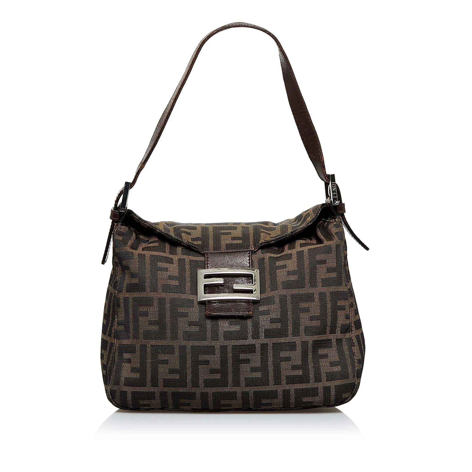 Fendi Zucca Double Flap Shoulder Bag (SHG-LACYHN)